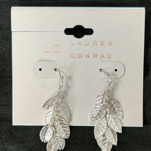 Lauren Conrad silver tone earrings